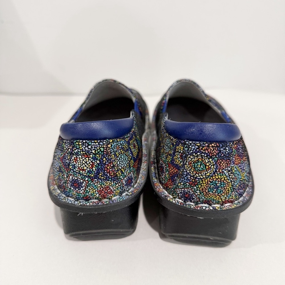 ALEGRIA Debra Deb-843 Aztec Print Clogs Nurse Comfort Size 38 US 8-8.5 - Picture 5 of 11
